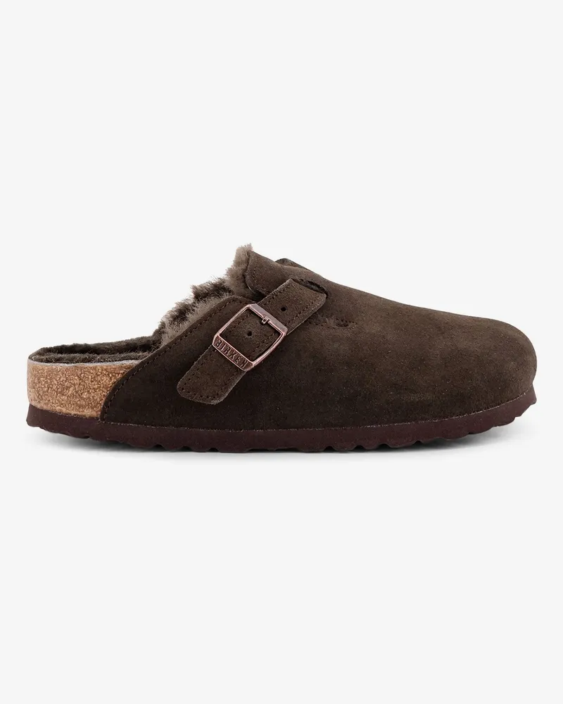 Birkenstock Boston VL/Shearling suede mule -  - gender_Unisex Brown