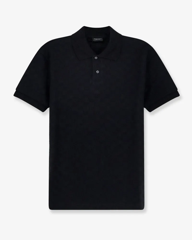 Gucci GG viscose blend polo shirt -  - gender_Man Black