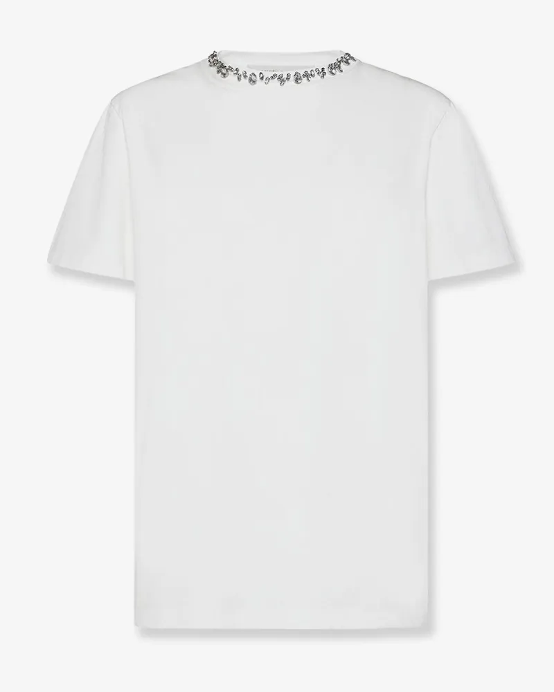 Golden Goose Cotton t-shirt with rhinestones -  - gender_Woman White