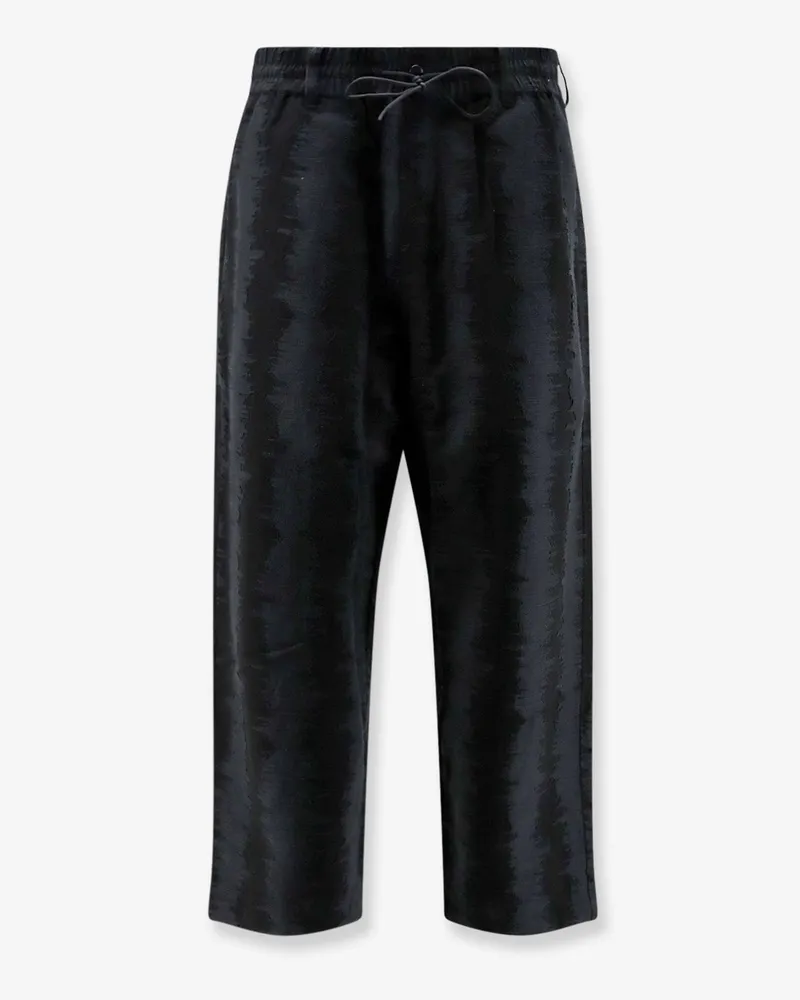 adidas Oversize viscose, cotton and linen trousers -  - gender_Man Black