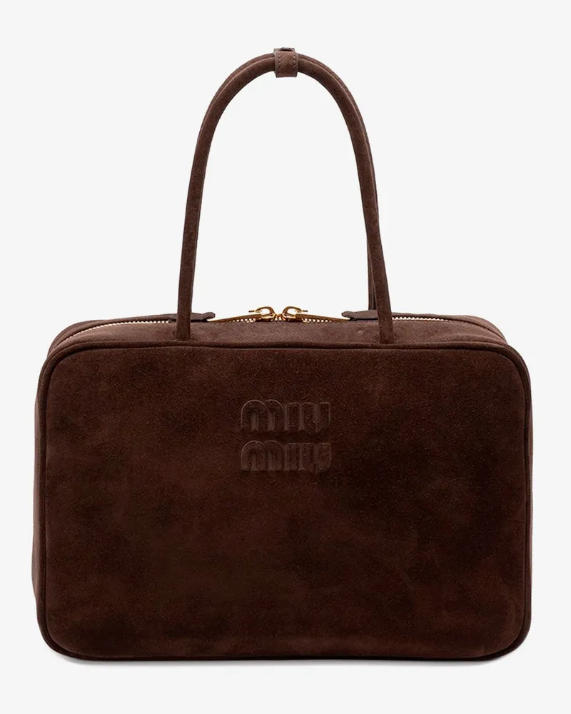 Miu Miu Beau suede handbag -  - gender_Woman Brown