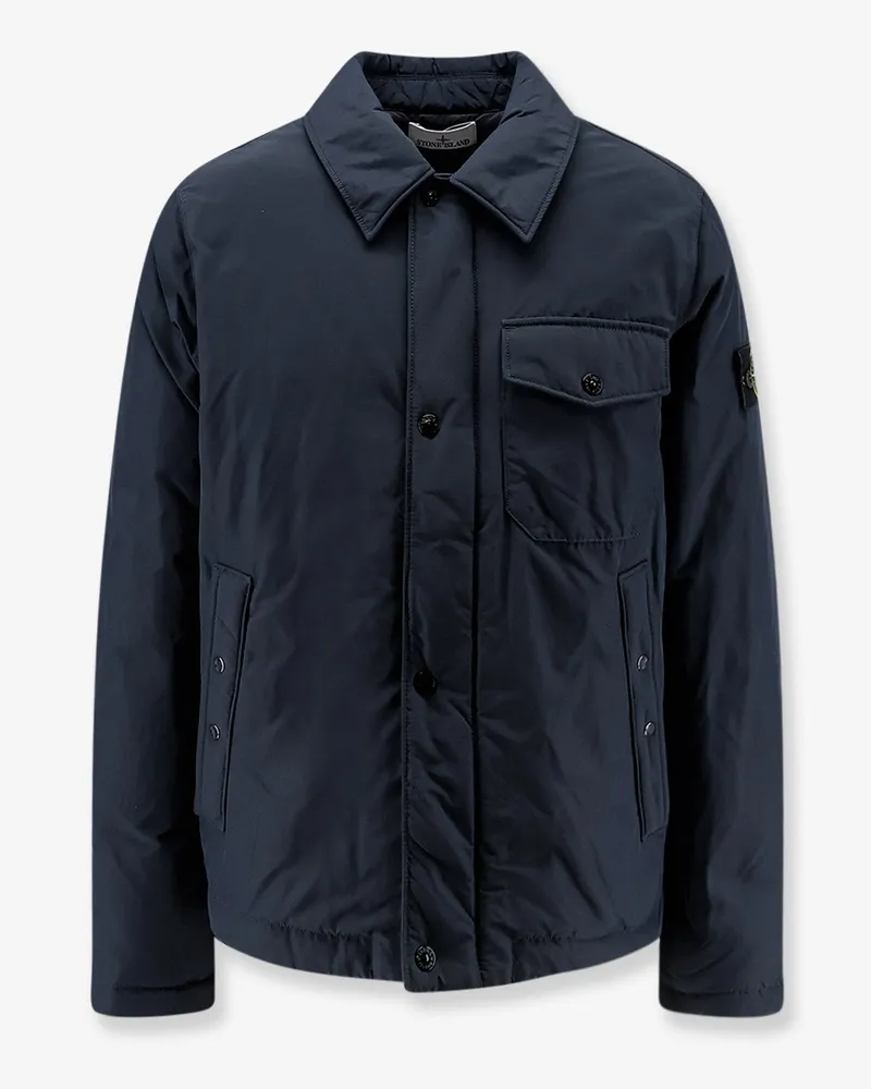 Stone Island Micro Reps nylon padded jacket -  - gender_Man Blue