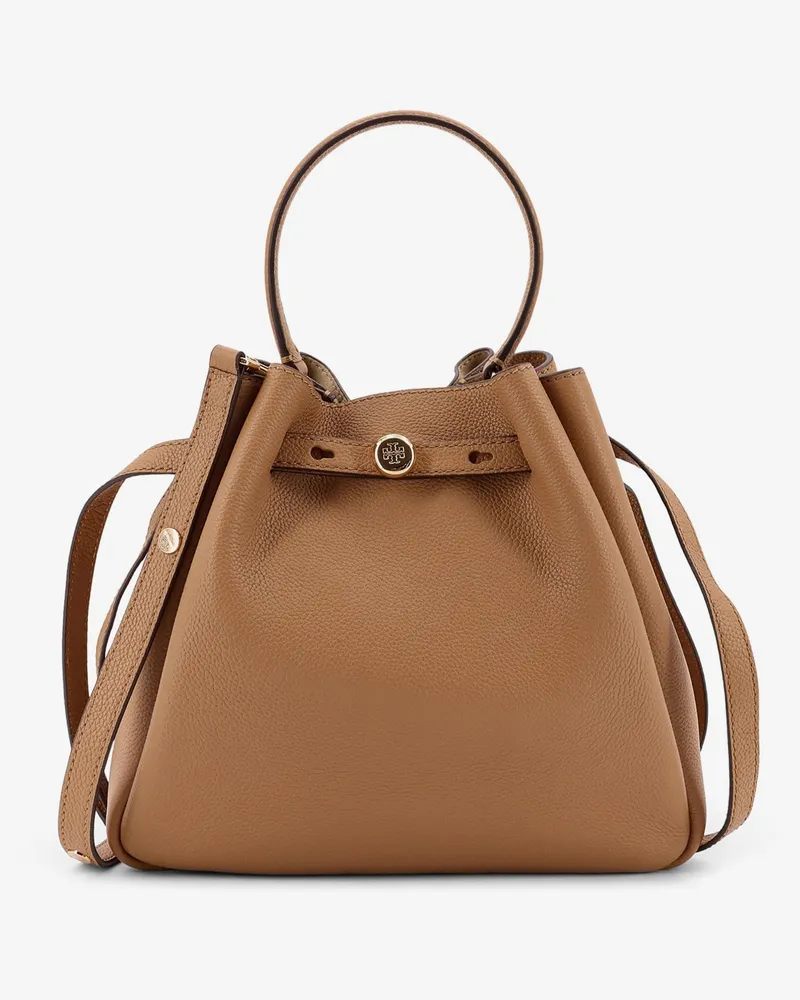 Tory Burch Romy leather bucket bag -  - gender_Woman Brown