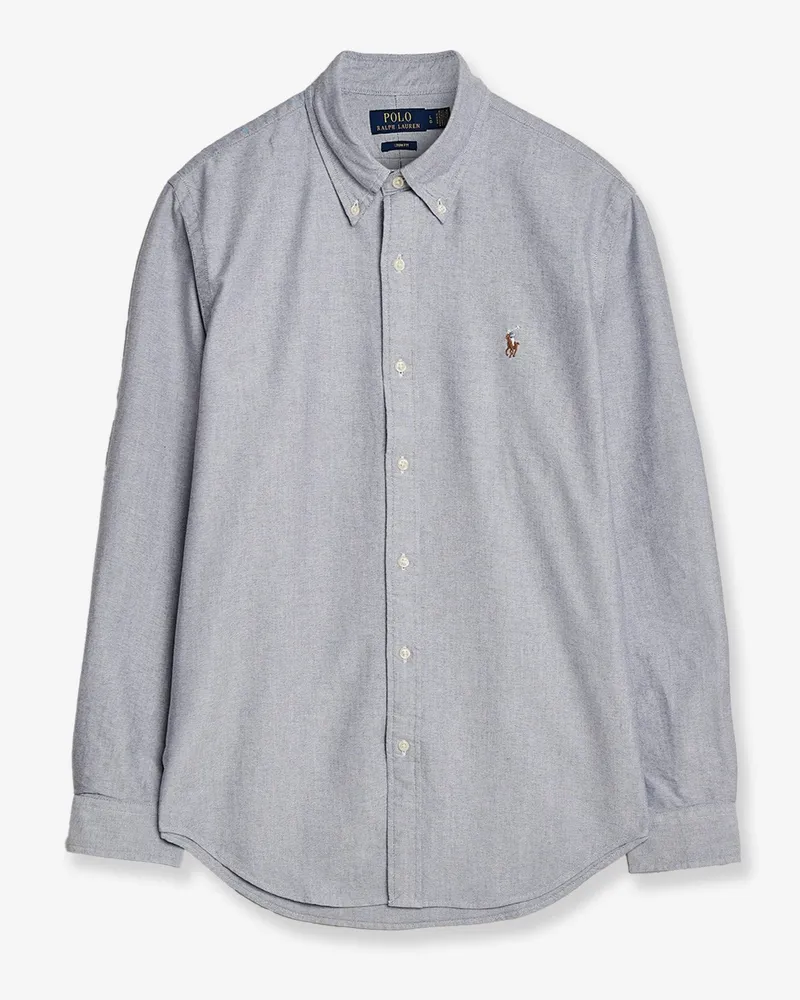 Ralph Lauren Slim Fit cotton shirt -  - gender_Man Blue