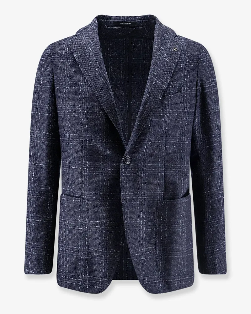 Tagliatore Single-breasted virgin wool blend blazer -  - gender_Man Blue