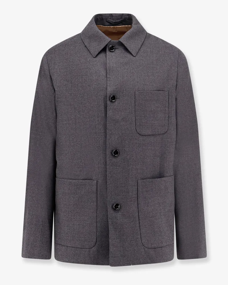 LARDINI Stone pure virgin wool blazer -  - gender_Man Grey