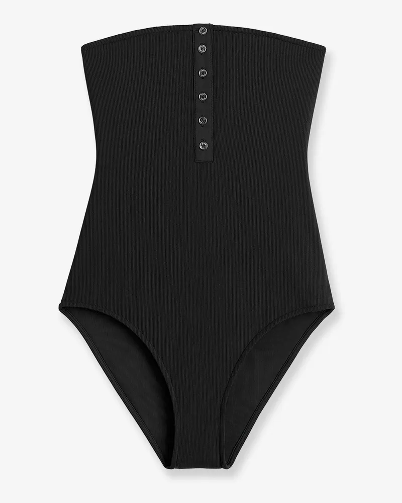 Totême One-piece swimsuit with ribbed knit -  - gender_Woman Black