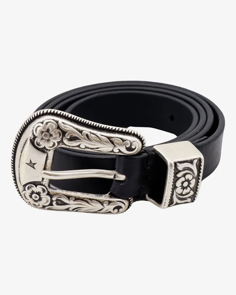 Golden Goose Hip Lace leather belt -  - gender_Woman Black