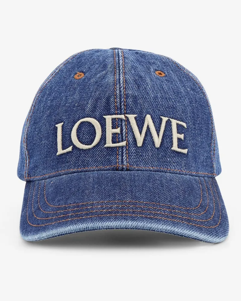 Loewe Paula's Ibiza blue denim hat -  - gender_Woman Blue