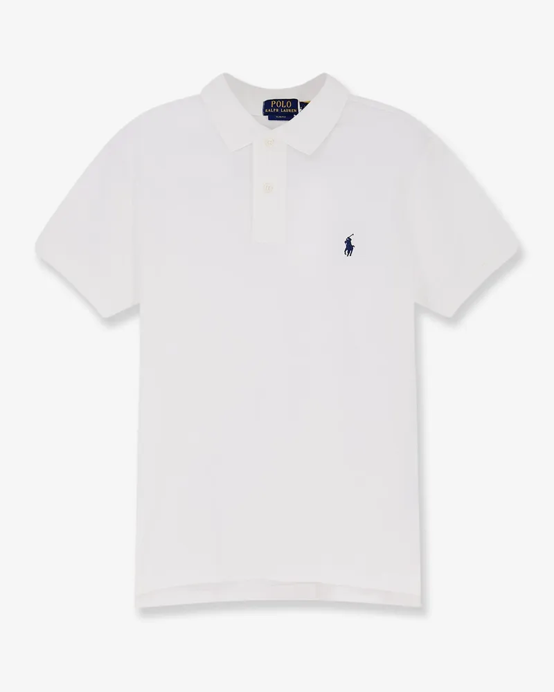 Ralph Lauren Cotton polo shirt with embroidered logo -  - gender_Man White