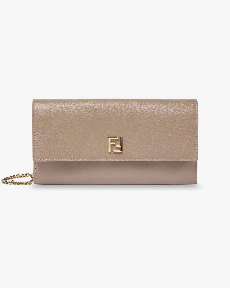Fendi Continental leather crossbody bag -  - gender_Woman Beige