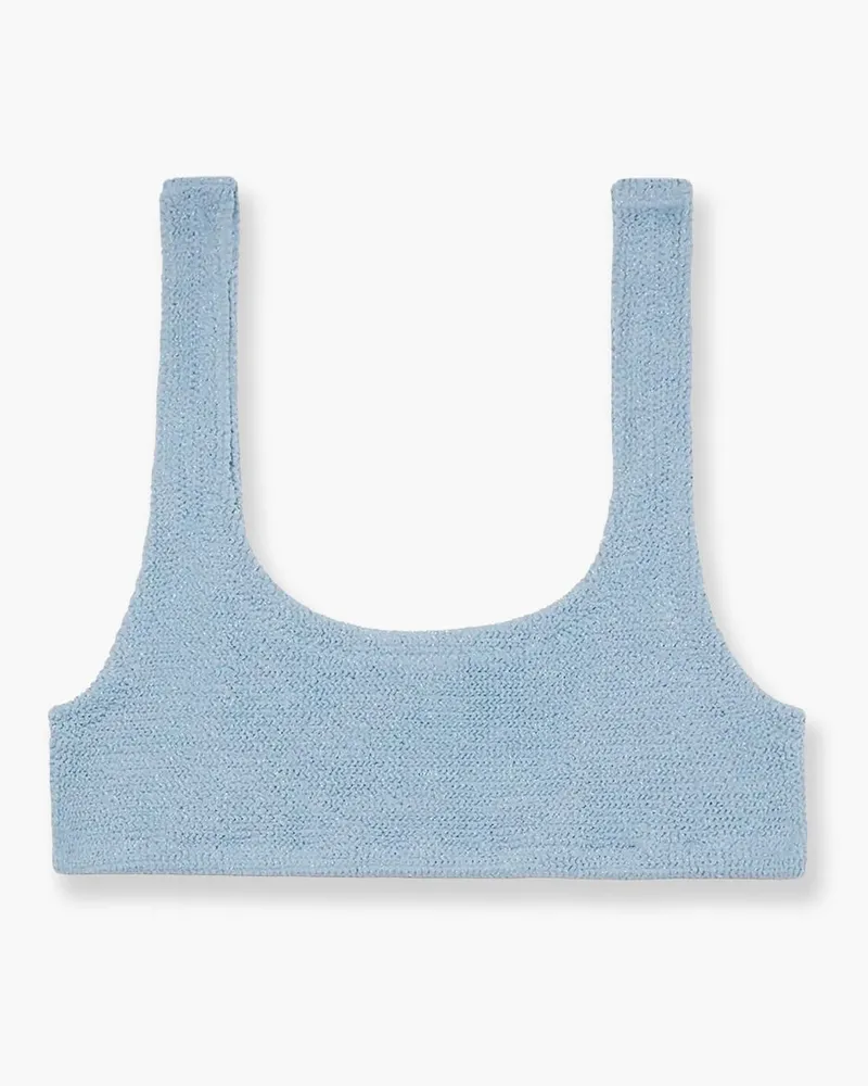 MC2 Saint Barth Naima stretch nylon bikini top -  - gender_Woman Blue