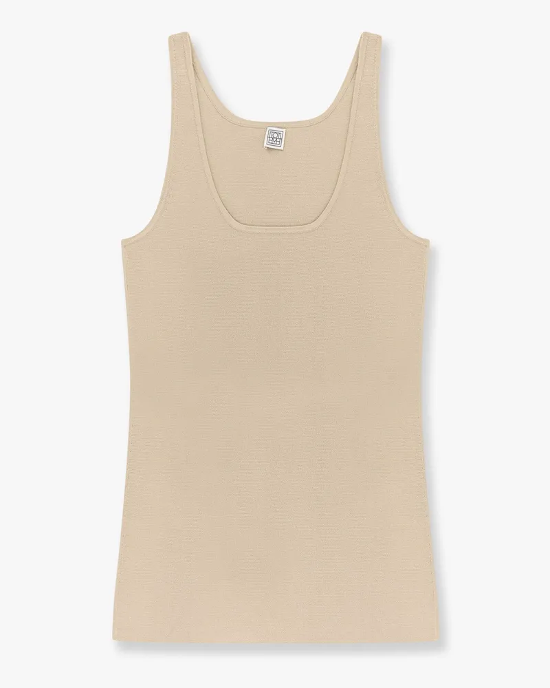 Totême Compact knit tank bã¬viscose blend top -  - gender_Woman Beige
