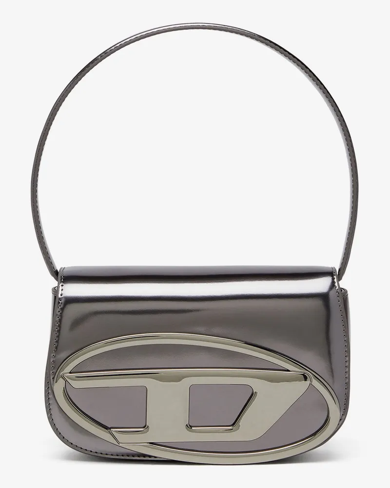 Diesel 1DR patent leather shoulder bag -  - gender_Woman Silver