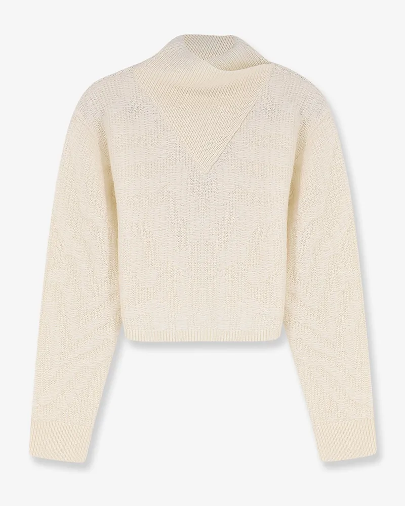 HUGO BOSS Fisura wool and mohair sweater -  - gender_Woman White