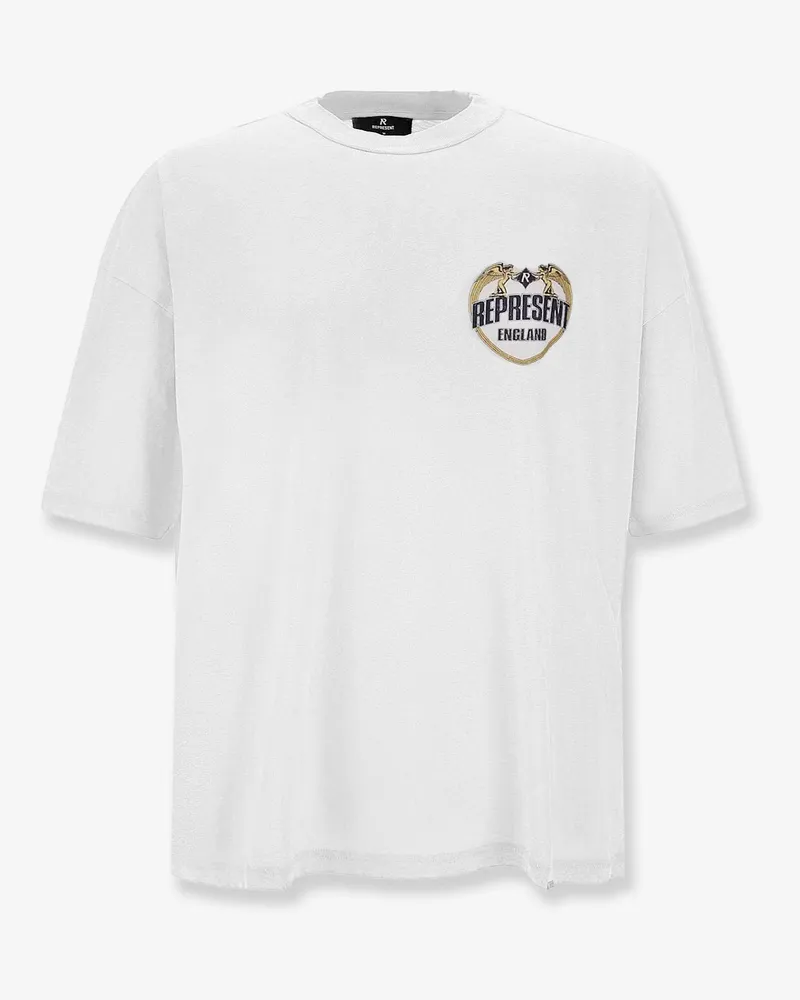 REPRESENT Cotton T-shirt with distressed effect -  - gender_Man White