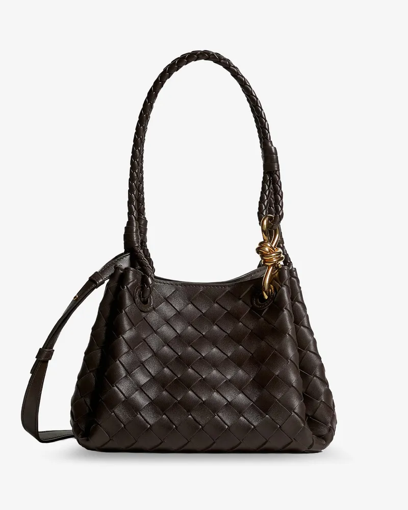Bottega Veneta Parachute leather crossbody bag -  - gender_Woman Brown