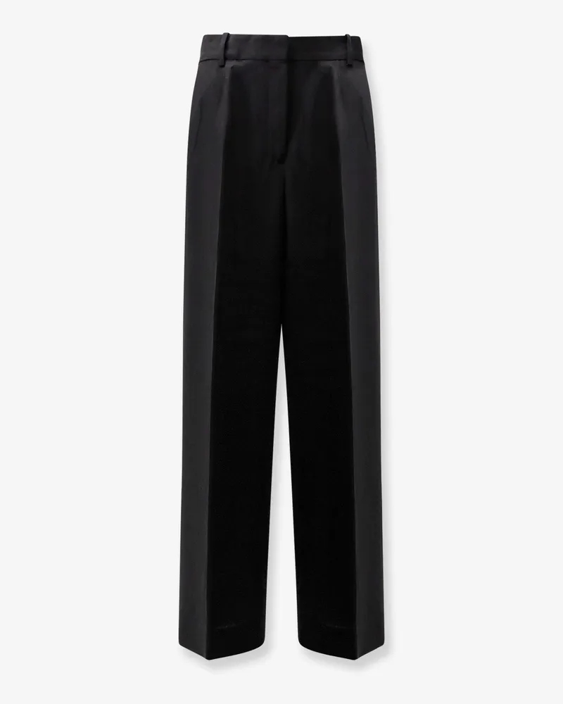 Totême Viscose and wool trousers -  - gender_Woman Black