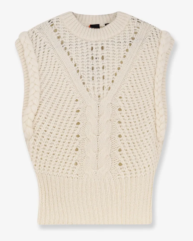 HUGO BOSS Fastina wool and alpaca blend vest -  - gender_Woman Bianco