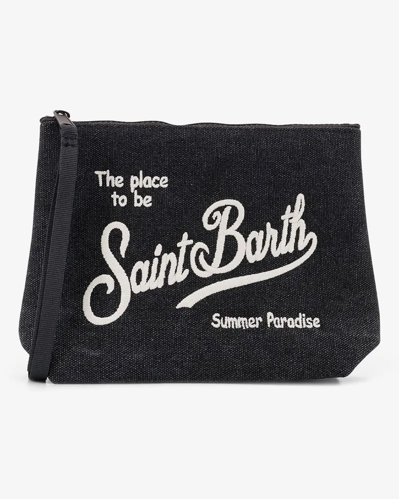 MC2 Saint Barth Aline canvas clutch -  - gender_Man Black