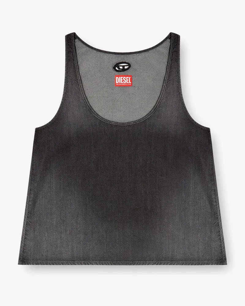 Diesel De-Misy-S cotton and lyocell tank top -  - gender_Woman Grey