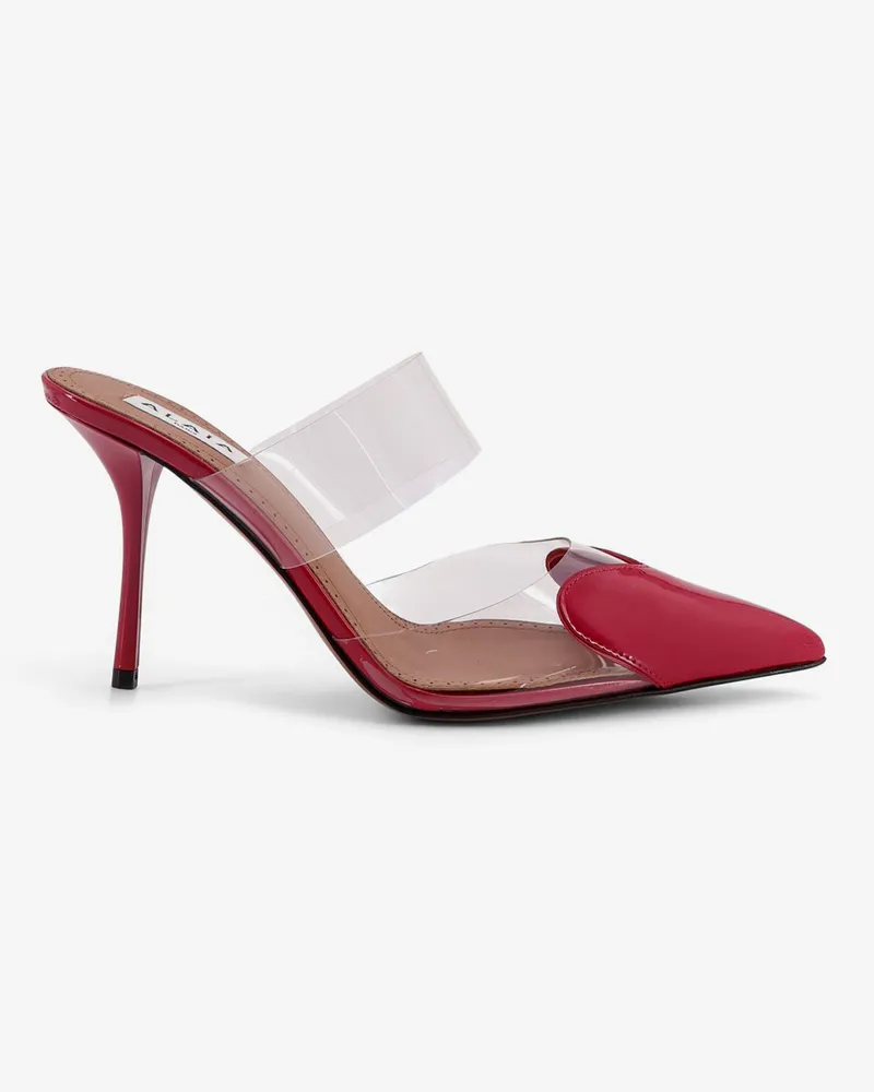 Alaïa Le Coeur patent leather sandals -  - gender_Woman Red