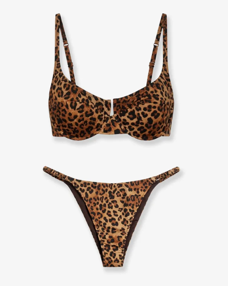 MC2 Saint Barth Nylon bikini with animal print -  - gender_Woman Animal