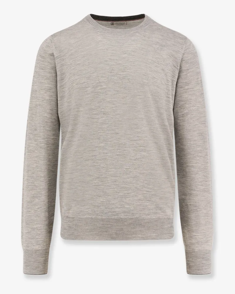 Brunello Cucinelli Cashmere and silk sweater -  - gender_Man Grey