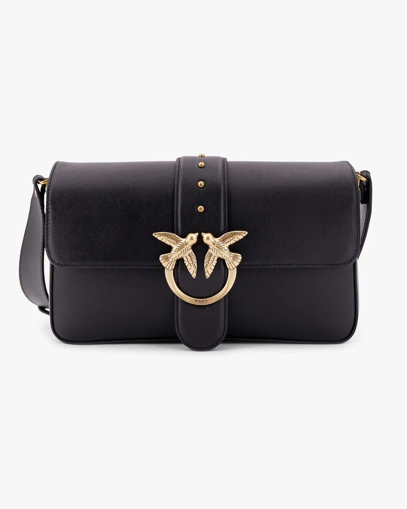 Pinko Love One Classic leather shoulder bag -  - gender_Woman Black