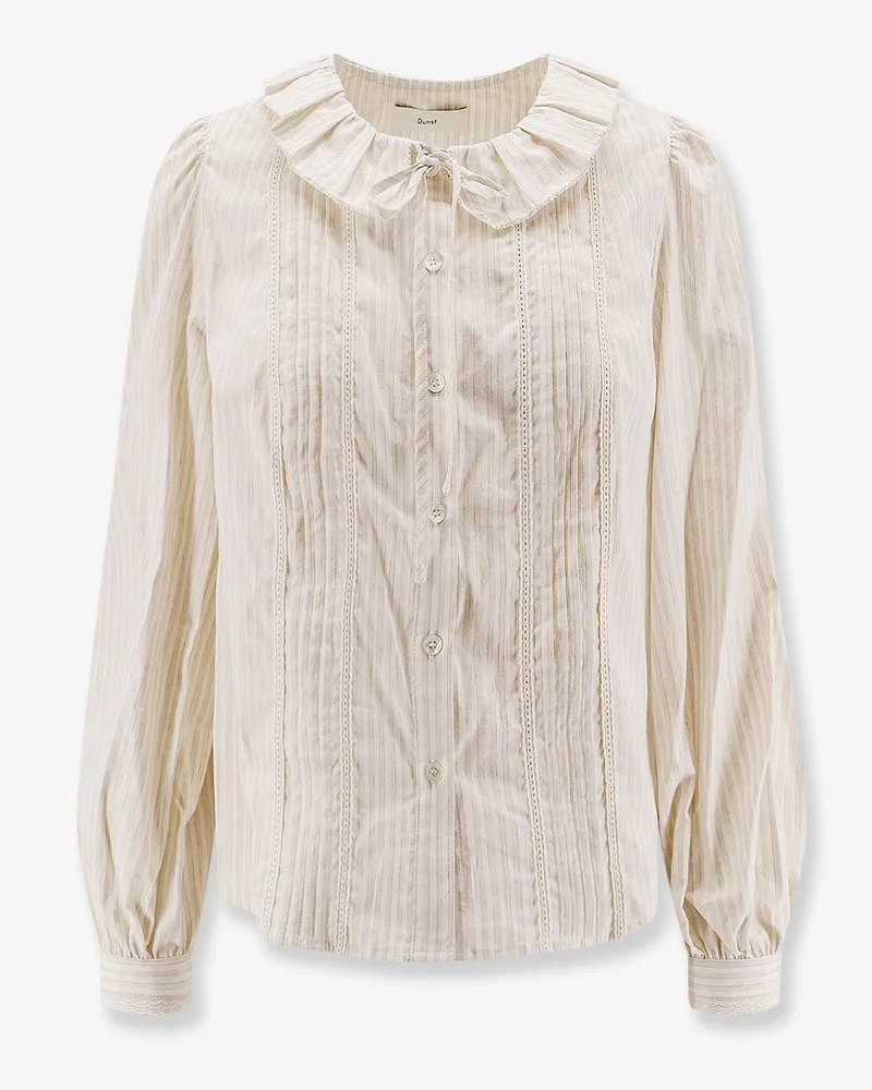 Dunst Vintage striped cotton shirt -  - gender_Woman Beige