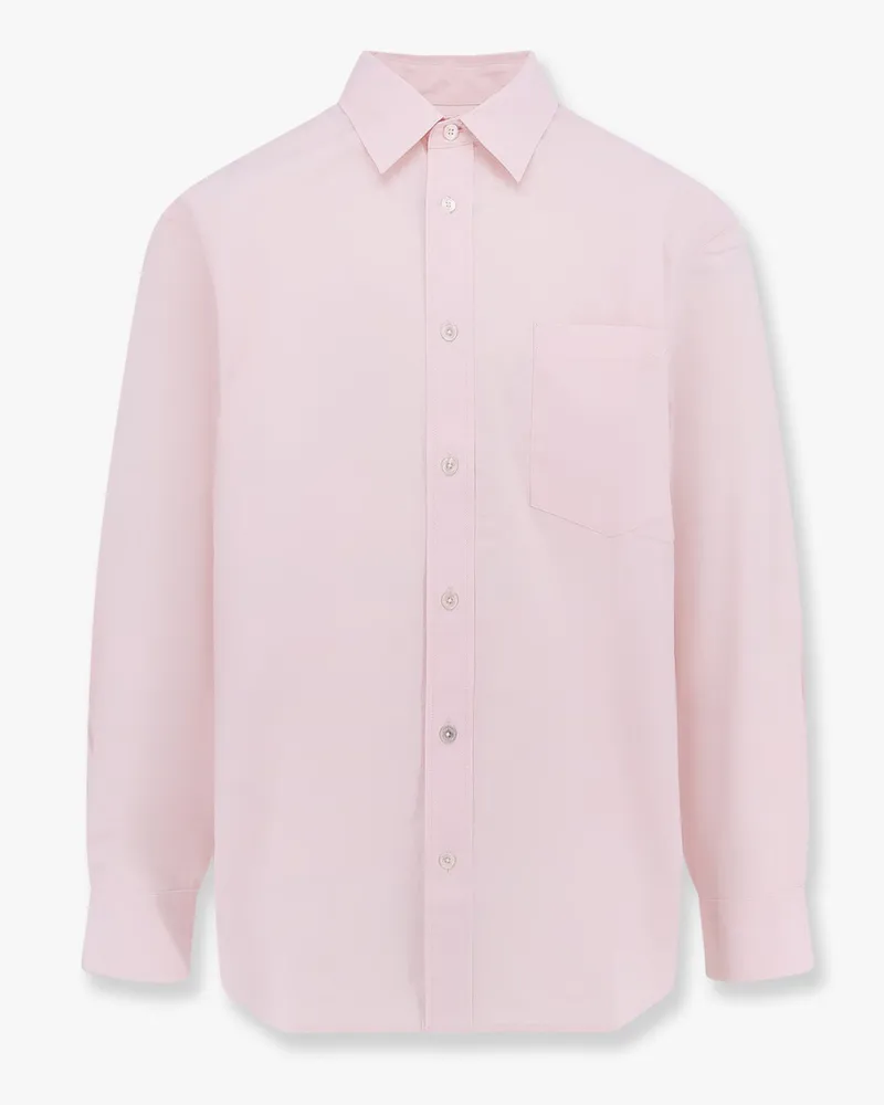 Dunst Cotton shirt with one applied breast pocket -  - gender_Man Pink