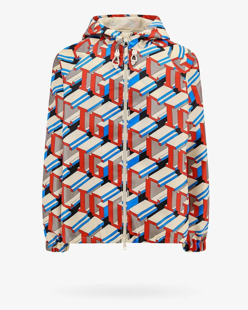 Gucci Nylon jacket with  pixel print - GUCCI - gender_Man Multicolor