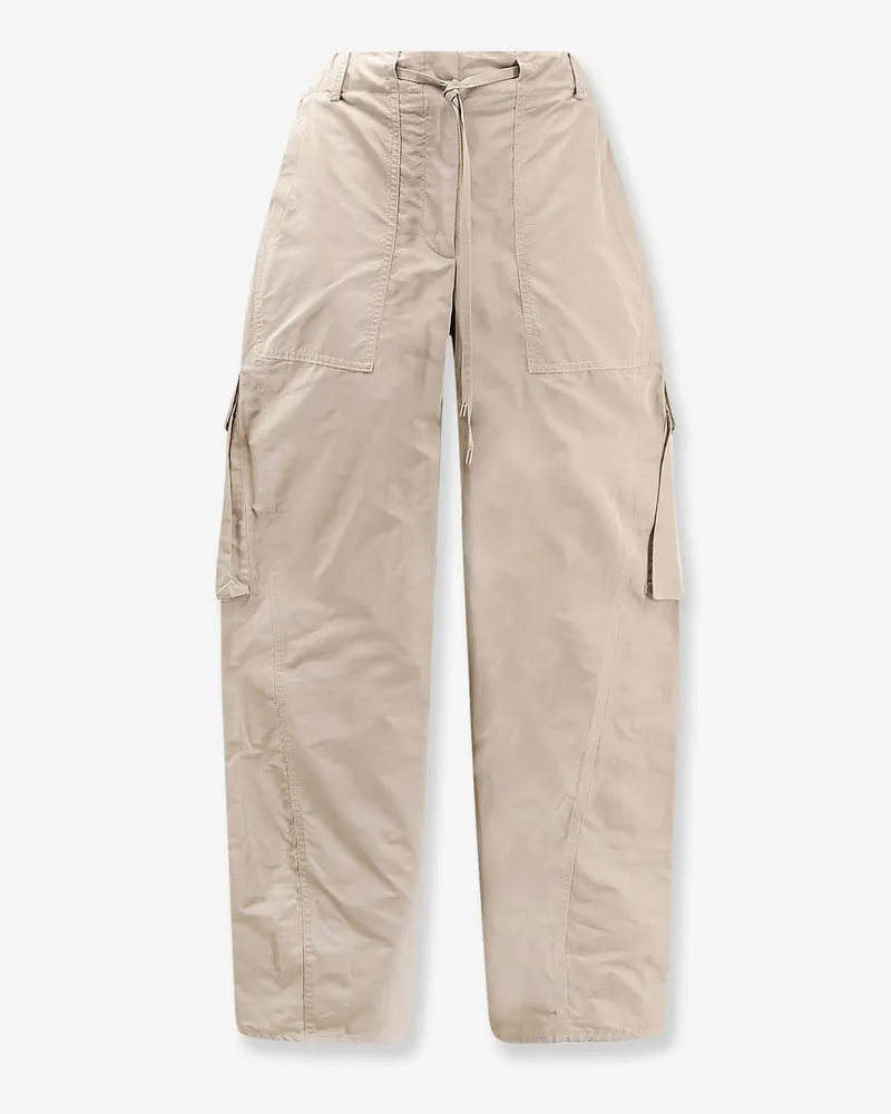 Alaïa Silk blend Cargo trousers -  - gender_Woman Beige