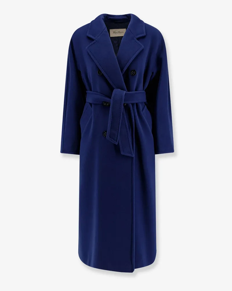 Max Mara Virgin wool and cashmere Madame coat -  - gender_Woman Blue