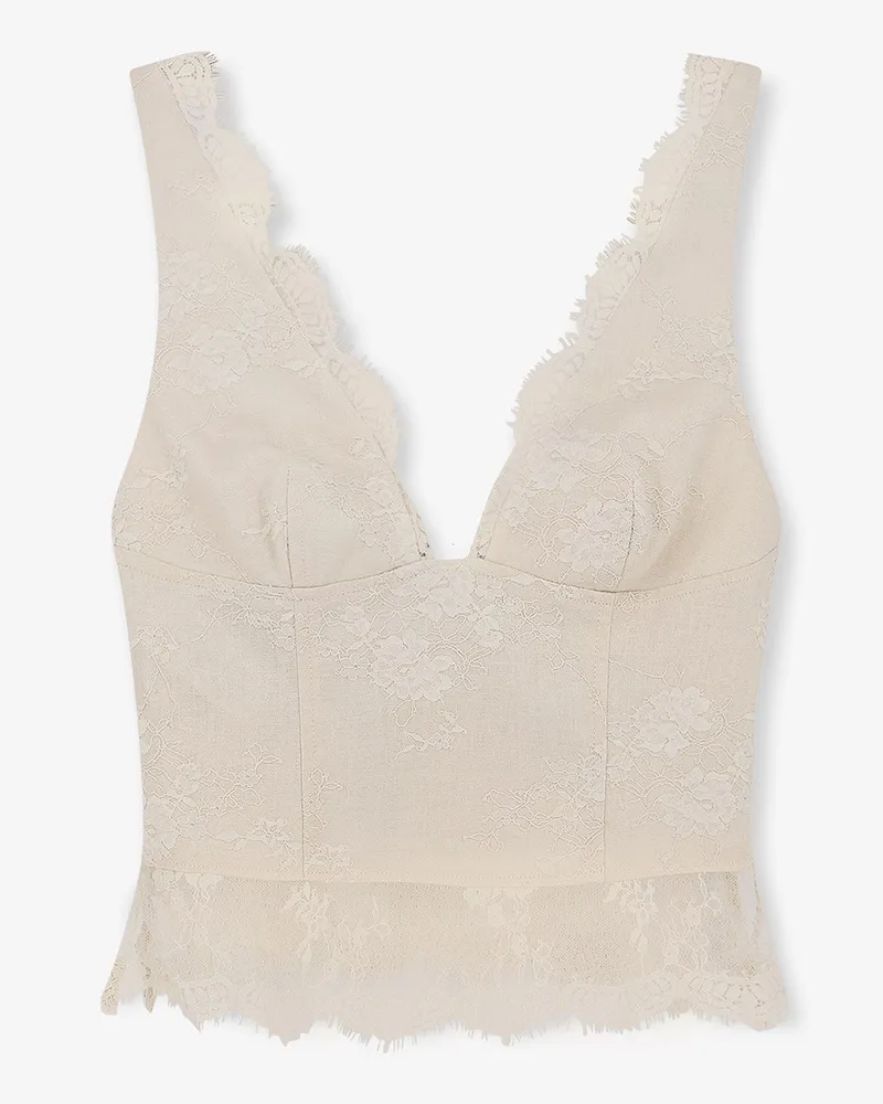 Pinko Janessa linen top -  - gender_Woman Beige