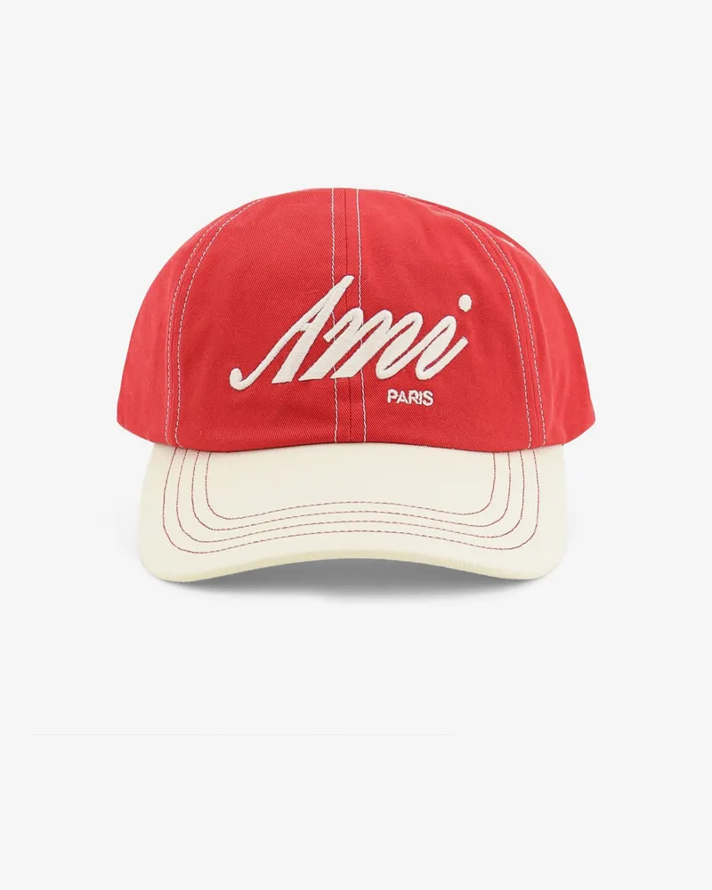 AMI Paris Cotton hat -  - gender_Man Red
