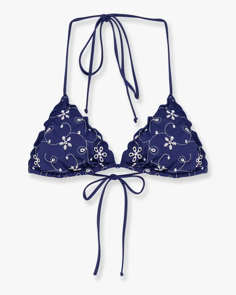 MC2 Saint Barth Sagittarius nylon bikini top -  - gender_Woman Blue