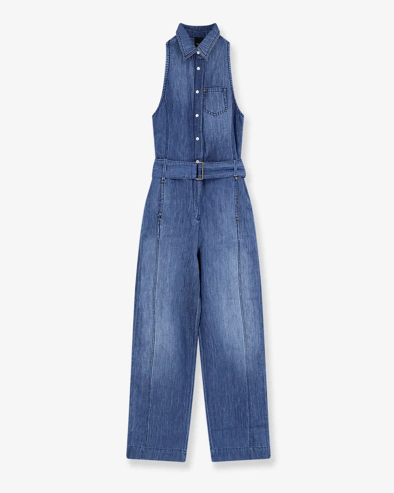 Pinko Visione light denim jumpsuit -  - gender_Woman Blue