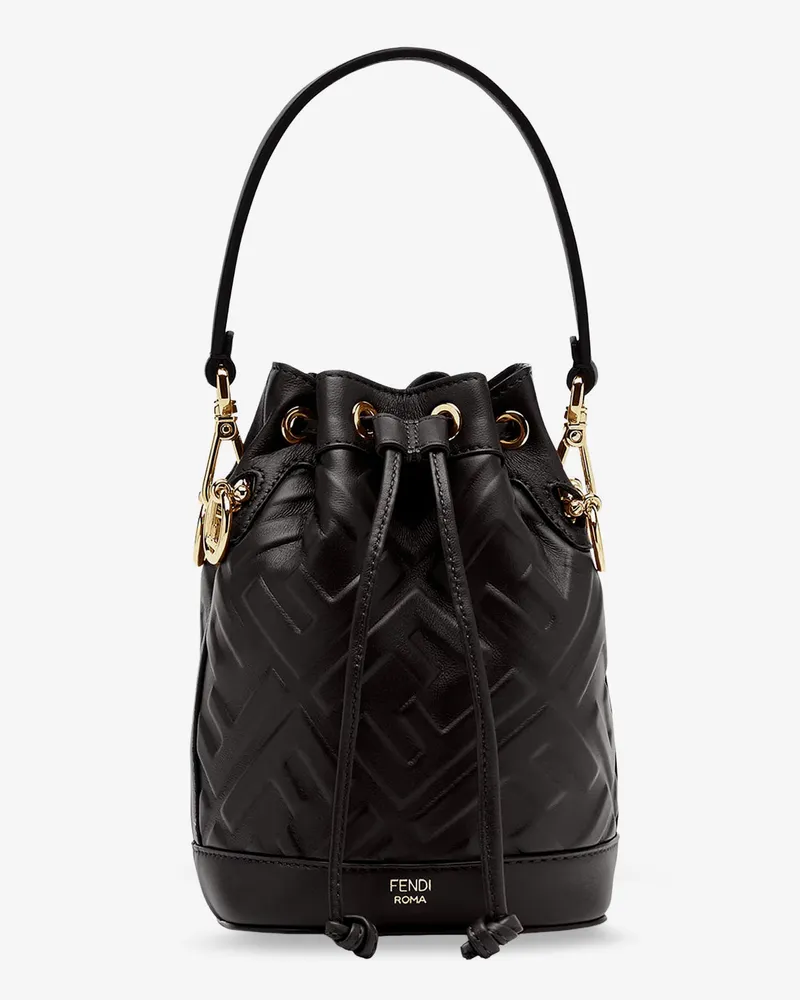 Fendi Mon Tresor leather bucket bag -  - gender_Woman Nero