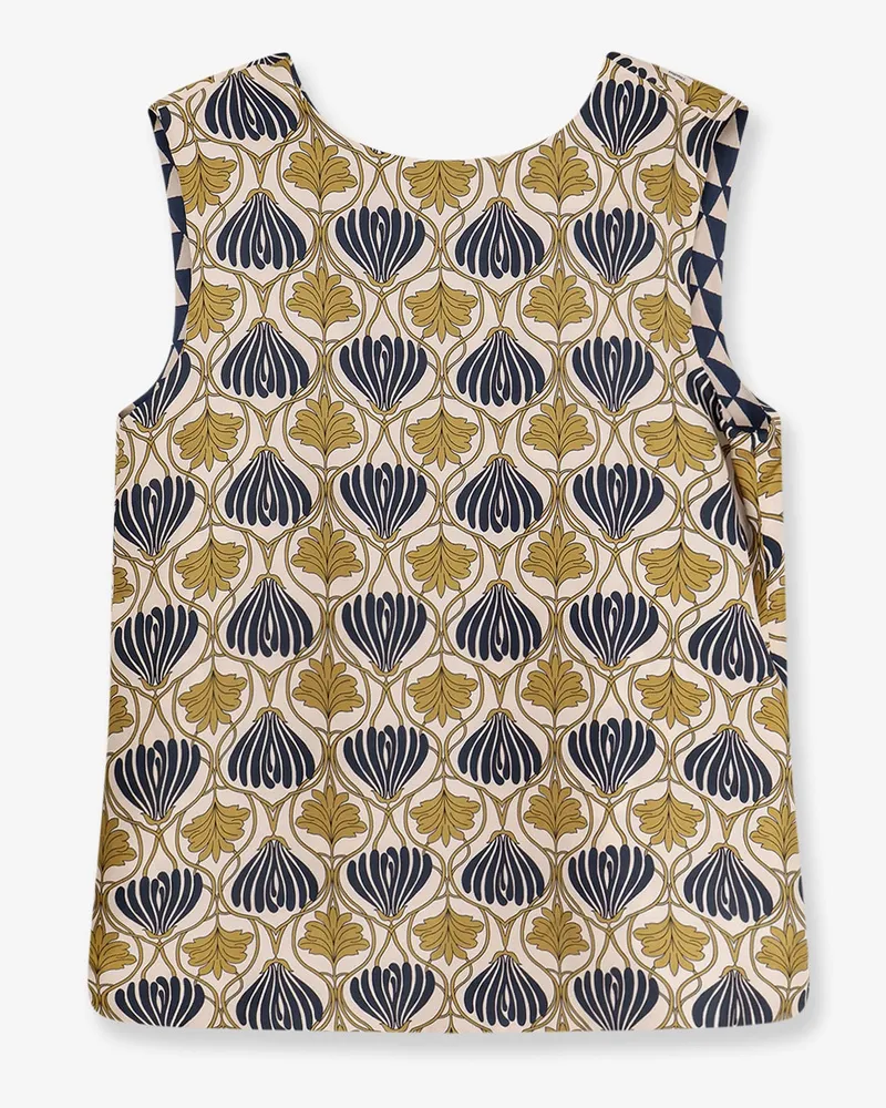 Max Mara Time silk reversible top -  - gender_Woman Multicolor