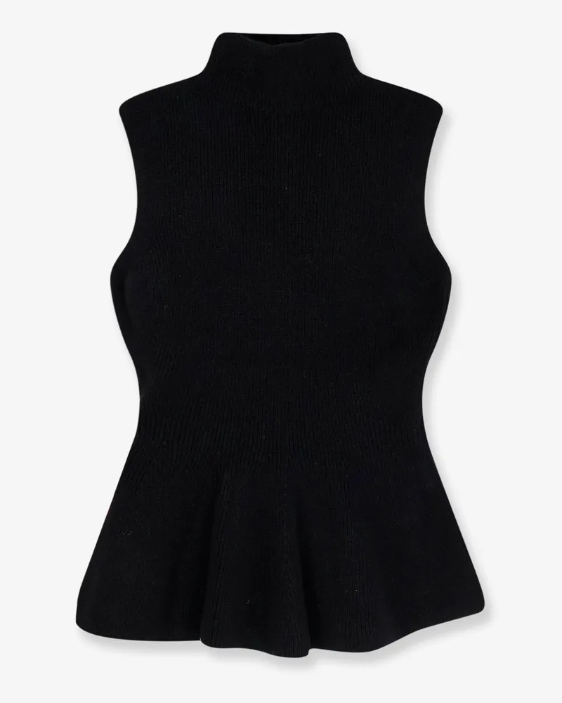 Róhe Ribbed wool and cashmere top -  - gender_Woman Black