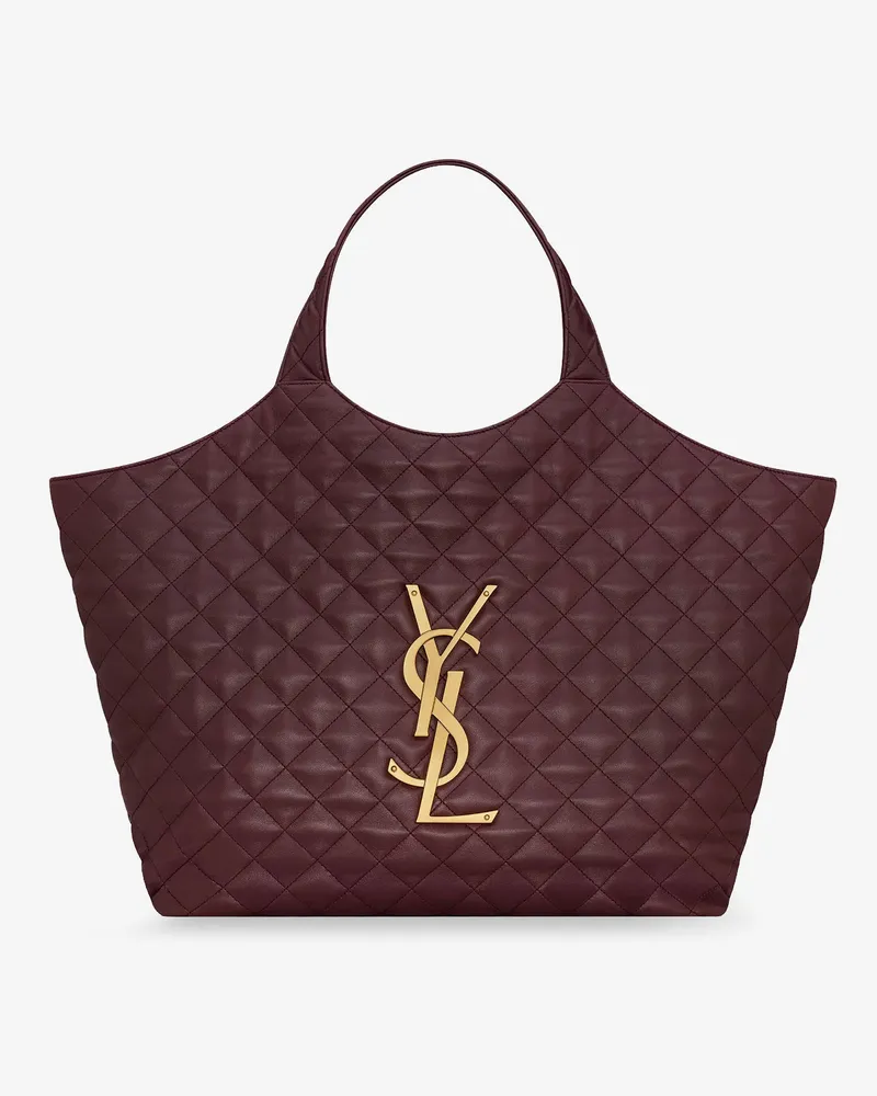 Saint Laurent Icare quilted leather handbag -  - gender_Woman Purple