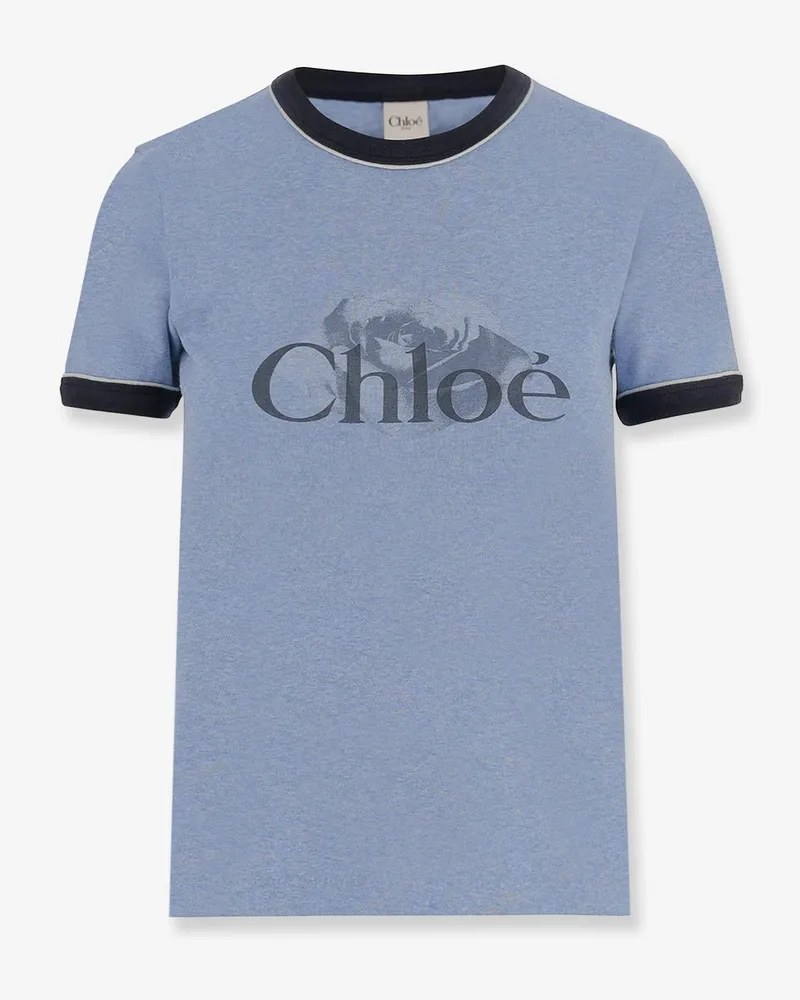 Chloé Cotton T-shirt -  - gender_Woman Blue