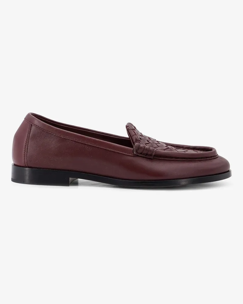 Bottega Veneta Silenzio leather loafers with Intrecciato pattern -  - gender_Woman Brown