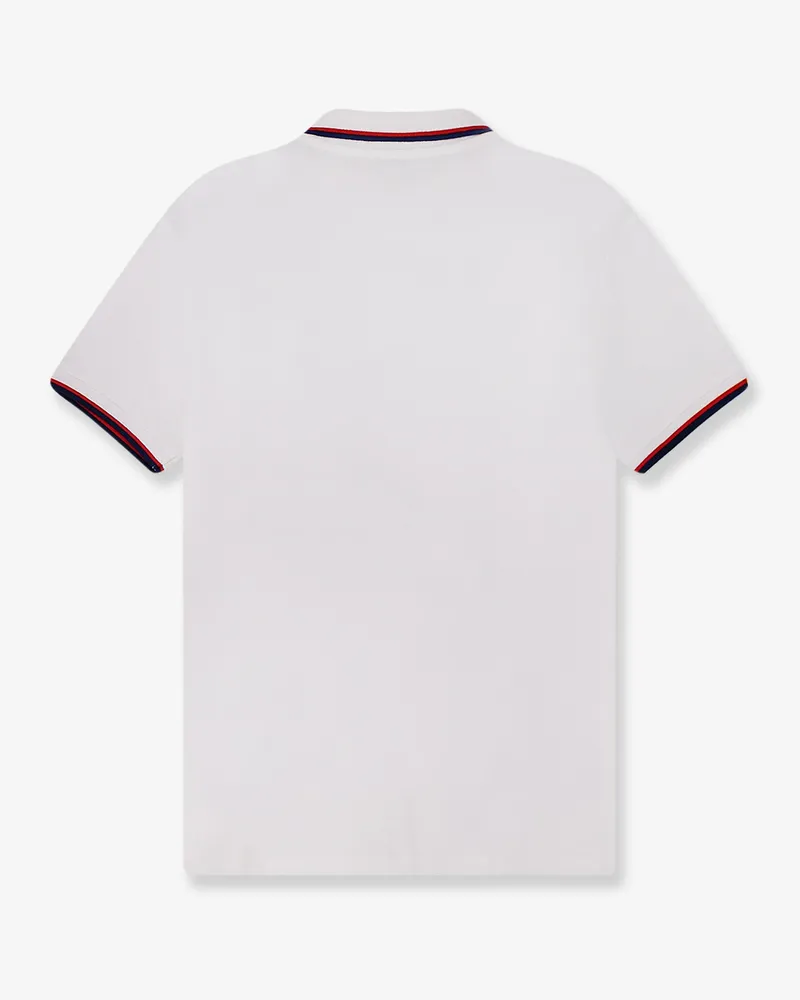 Ralph Lauren Cotton polo shirt with contrasting profile -  - gender_Man White