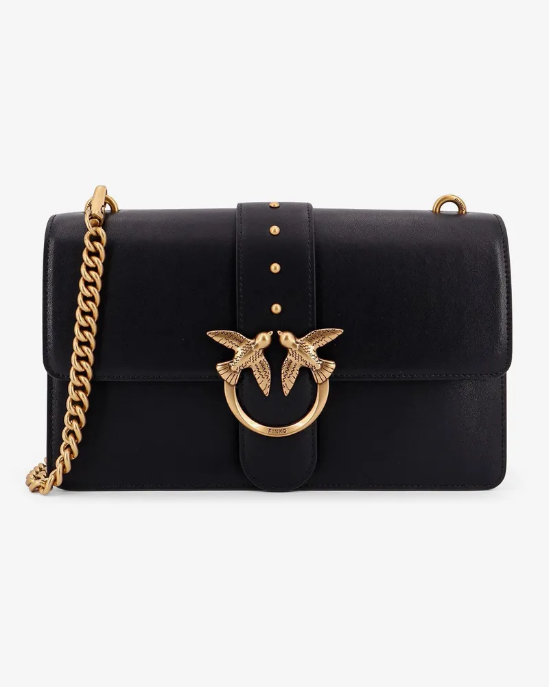 Pinko Love One leather shoulder bag -  - gender_Woman Black