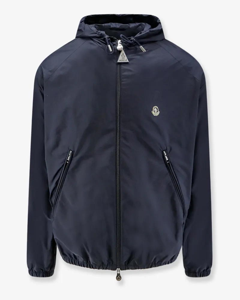 Moncler Nylon hooded jacket -  - gender_Man Blue