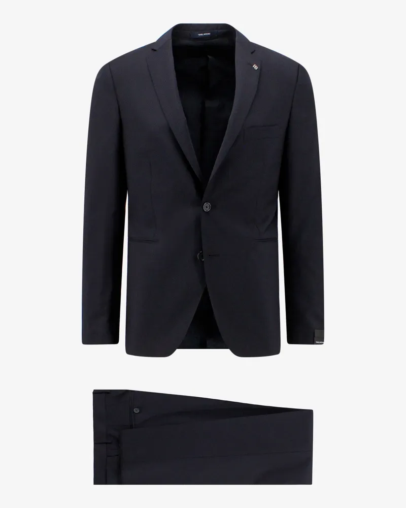 Tagliatore Virgin wool suit with removable iconic brooch -  - gender_Man Blue