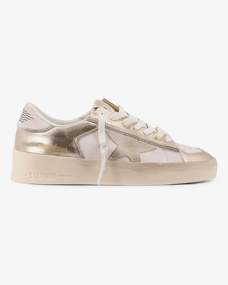 Golden Goose Stardan leather low-top sneakers -  - gender_Woman White