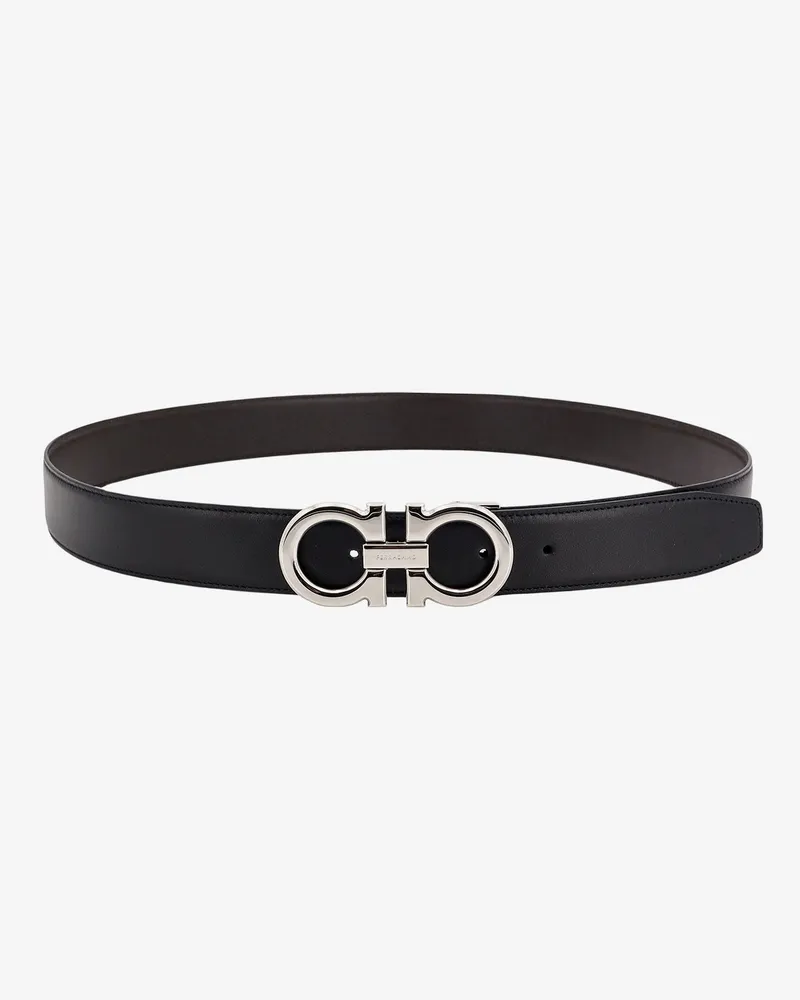 Ferragamo Leather belt -  - gender_Man Black